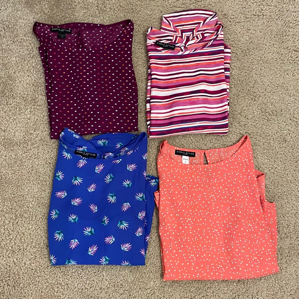 EUC bundle of 4 blouses sz.s 176